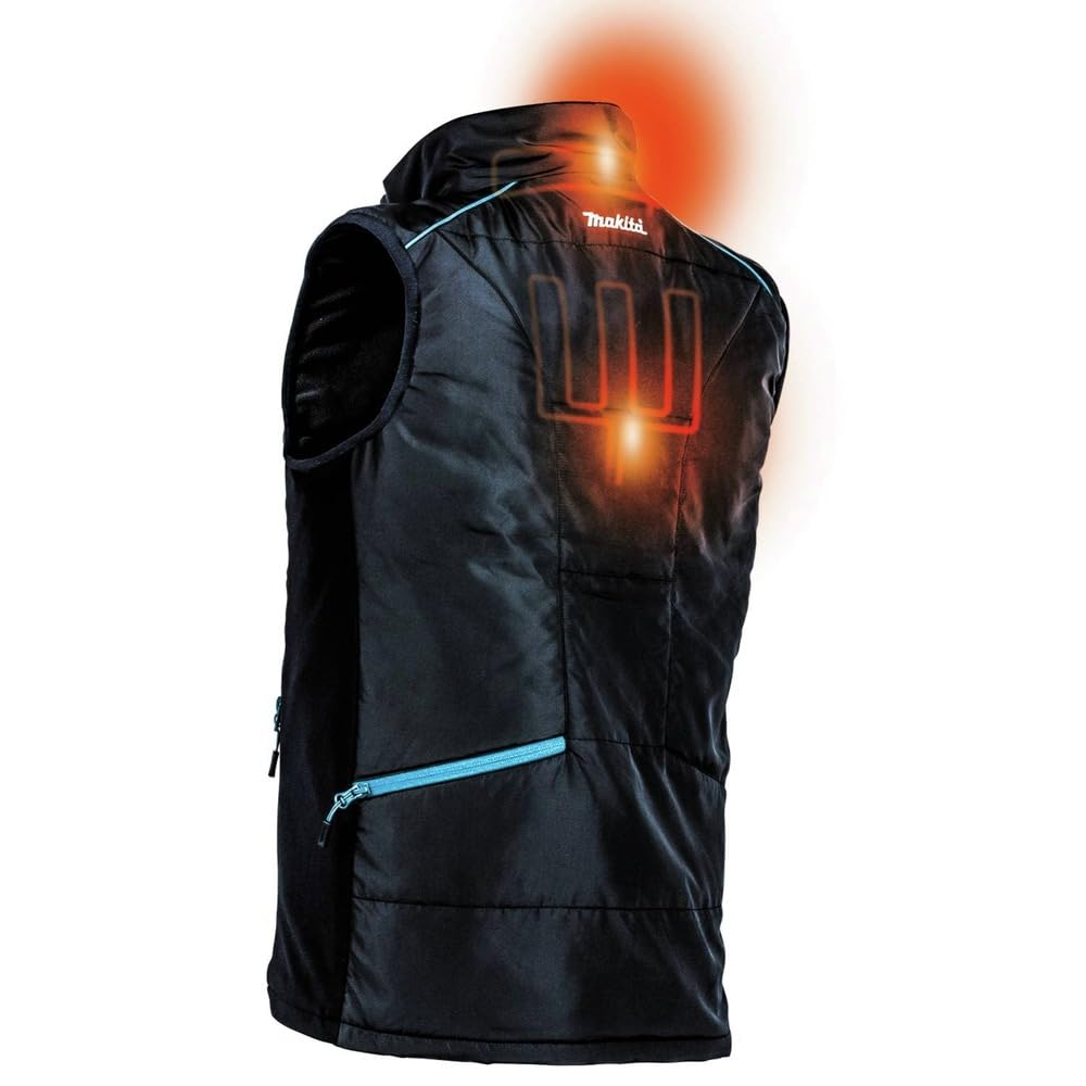 Makita DCV202ZL 18V LXT® Lithium-Ion Cordless Heated Vest, Vest Only (Black, Large) - Image 5
