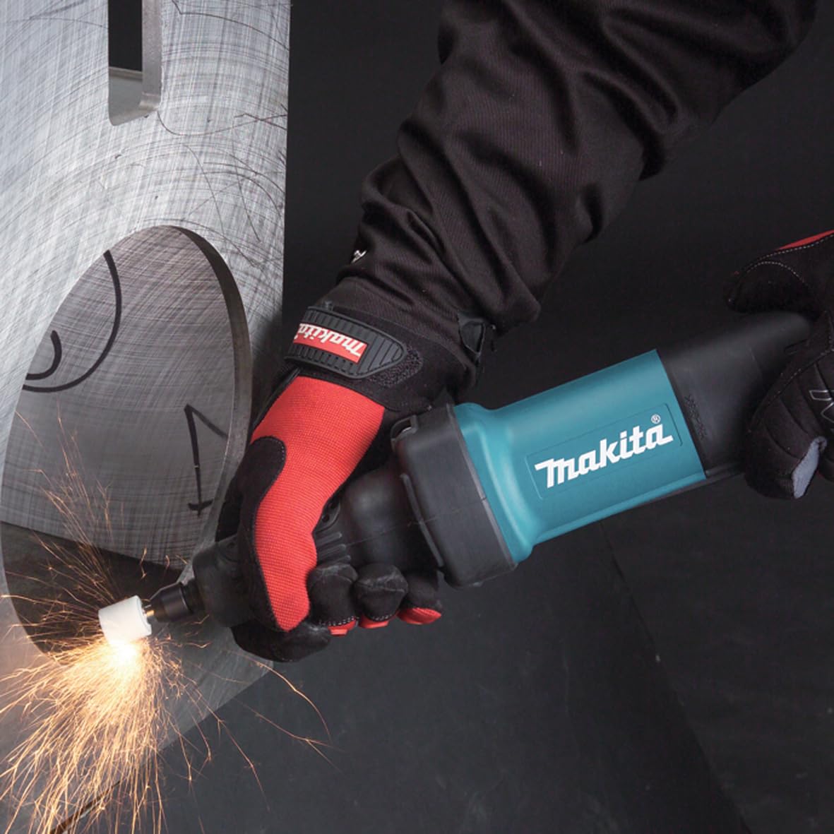 Makita GD0600 1/4" Paddle Switch Die Grinder, with AC/DC Switch, Blue - Image 10