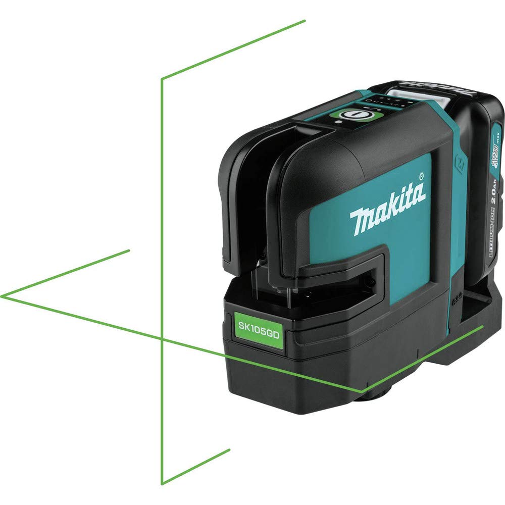 Makita SK105GDNAX 12V max CXT® Lithium-Ion Cordless Self-Leveling Cross-Line Green Beam Laser Kit (2.0Ah) - Image 6