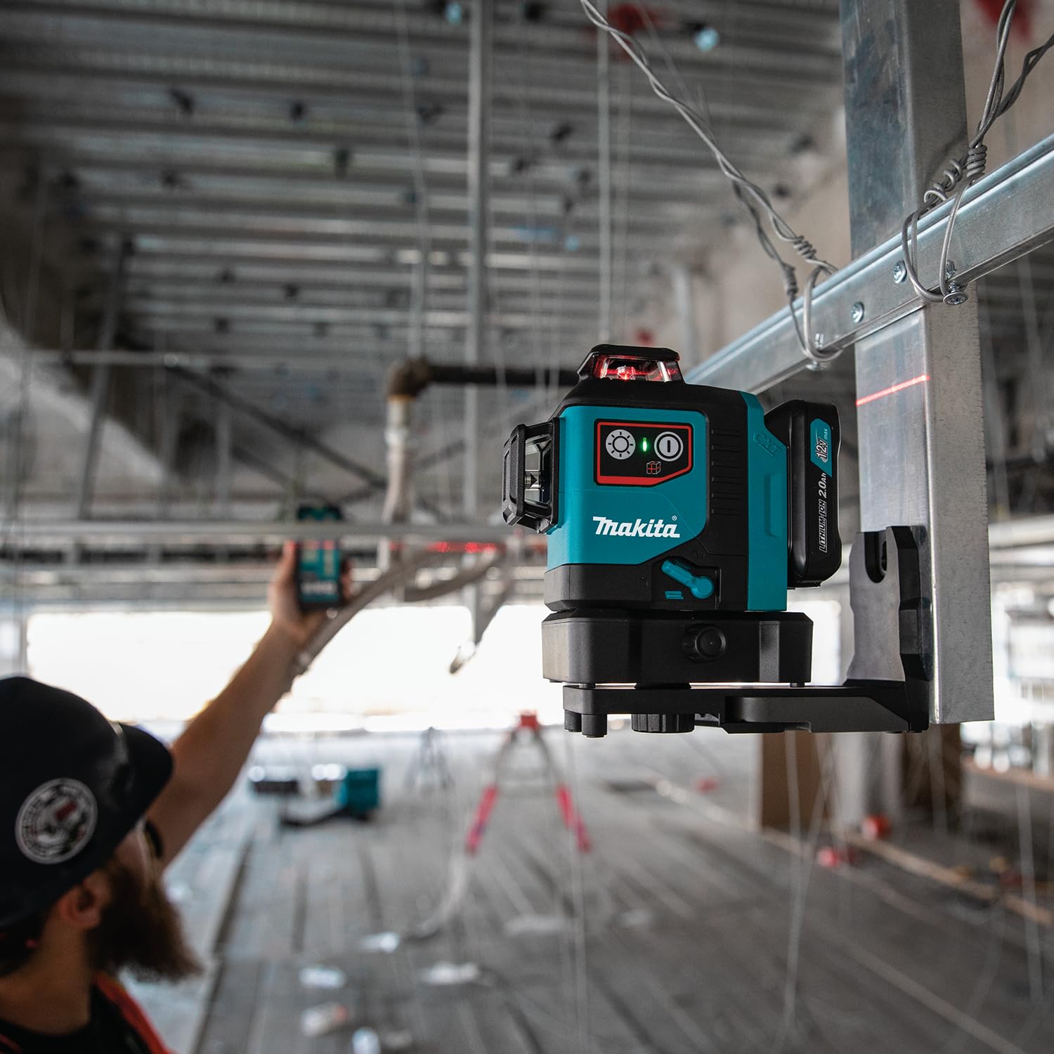 Makita SK700D 12V max CXT® Lithium-Ion Cordless Self-Leveling 360° 3-Plane Red Laser, Class II, 635 nm, <2 mW, Tool Only - Image 20