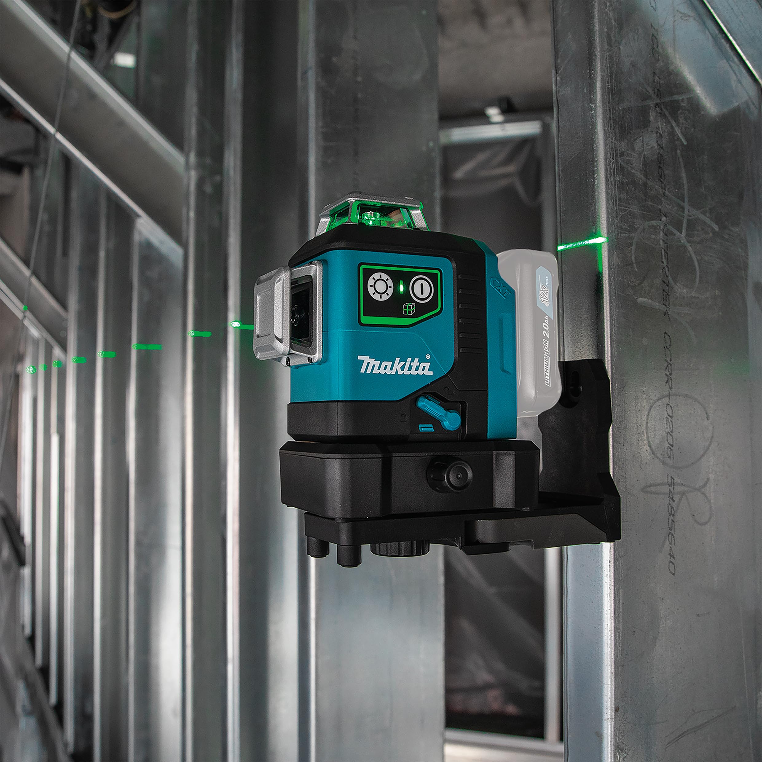Makita SK700GD 12V max CXT® Lithium-Ion Cordless Self-Leveling 360° 3-Plane Green Laser, Class II, 510-530 nm, <2 mW, Tool Only - Image 14