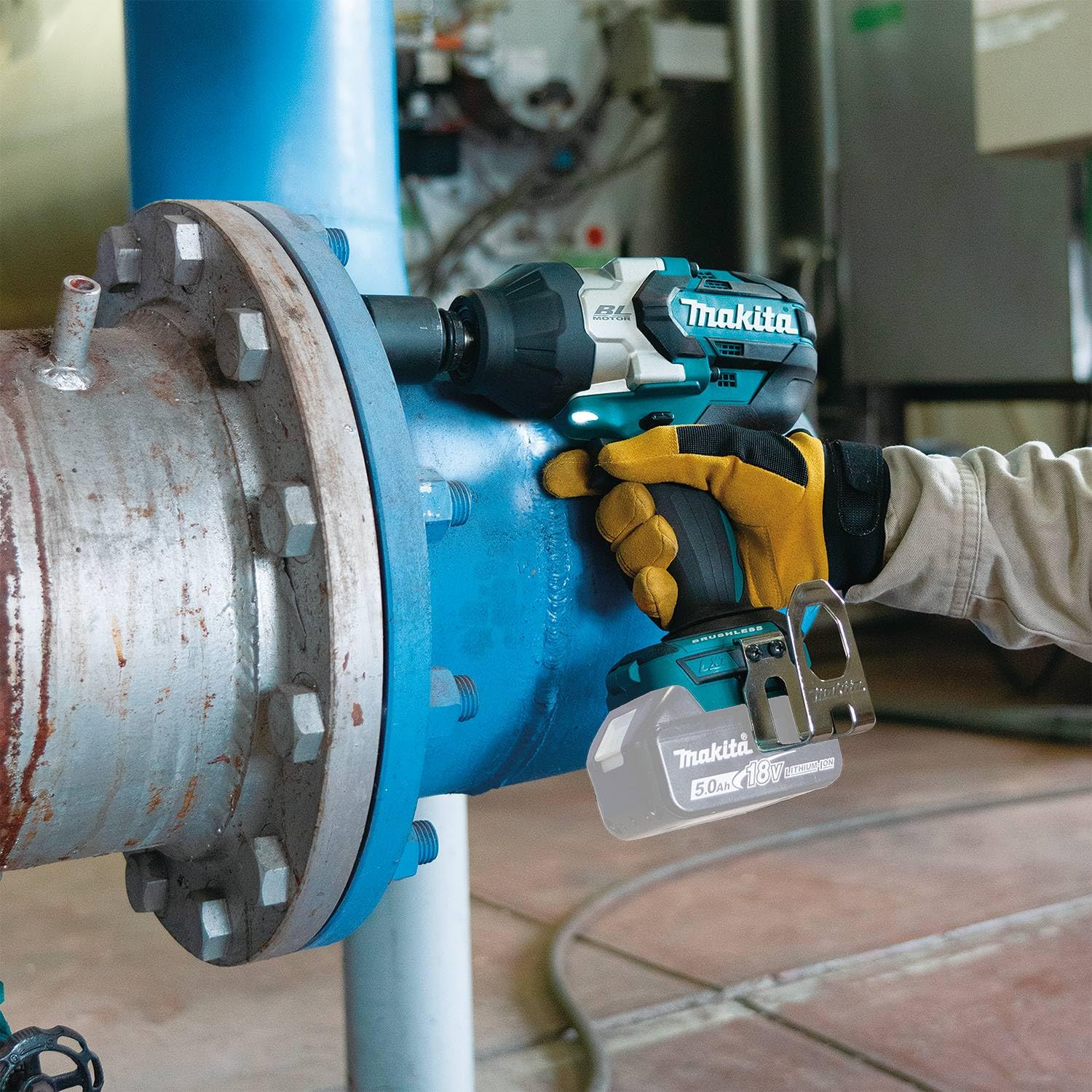 Makita XWT19XVZ 18V LXT® Lithium-Ion Brushless Cordless 3-Speed 1/2" Sq. Drive Utility Impact Wrench w/Detent Anvil, Tool Only - Image 12
